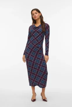 Mujer Vero Moda Vestidos>Vestido midi rombos