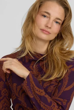 Mujer Silbon Vestidos>Vestido mini drapeado estampado