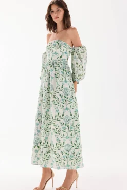 Mujer TFP by Tamara Falcó Vestidos>Vestido palabra de honor estampado