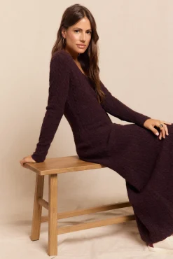 Mujer Slowlove Vestidos>Vestido punto aranés