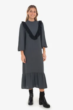 Mujer Cuplé Vestidos>Vestido volantes