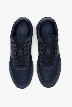 Hombre Cortefiel Zapatillas>Zapatilla piel y textil