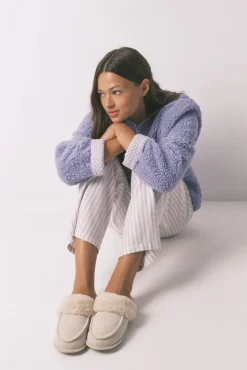 Mujer Women'secret Zapatillas Casa>Zapatillas casa pelo sintético beige