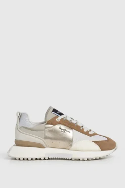 Mujer Pepe Jeans Calzado Piel|Zapatillas>Zapatillas Con Detalles En Ante