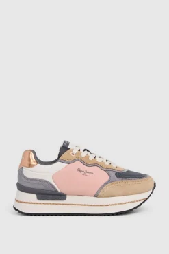 Mujer Pepe Jeans Calzado Piel|Zapatillas>Zapatillas de ante y glitter