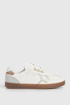 Mujer Pepe Jeans Zapatillas|Calzado Piel>Zapatillas Piel Con Detalles En Ante