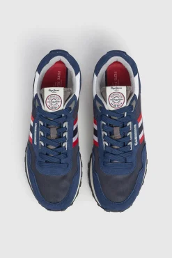 Hombre Pepe Jeans Zapatillas>Zapatillas Running Con Detalles En Ante